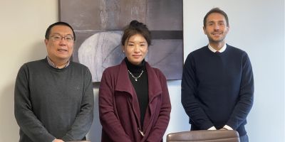Professor Shuangge Wen (center) with Dr. Qi Zhou (left) and Professor Illias Trispiotis (right) during her visit to the School of Law at the University of Leeds.