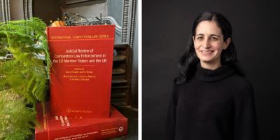Smiling portrait of Dr Brook next to her new book.