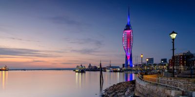 Spinnaker Tower at sunset from Old Portsmouth, UK
By Julian Gazzard