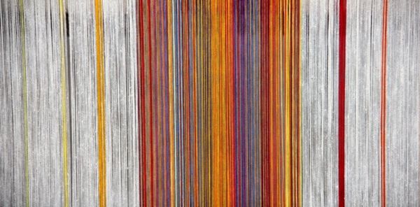 Strands of cotton for weaving