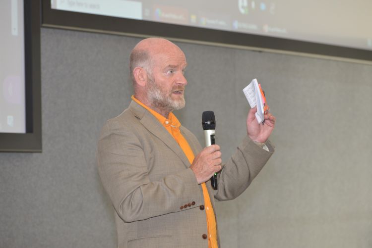 Dr Charlie Dannreuther speaking at the EAEPE 2023 Pre-conference.